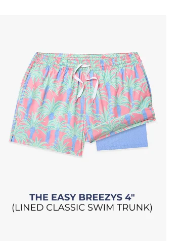 Lined Classic Swim Trunk: The Easy Breezys 5.5"