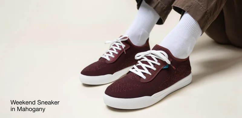 Weekend Sneaker in Mahogany.