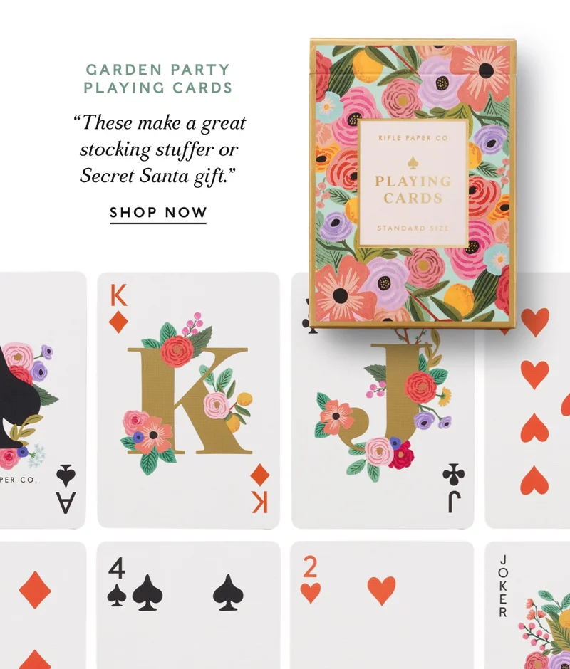 Shop Garden Party Playing Cards