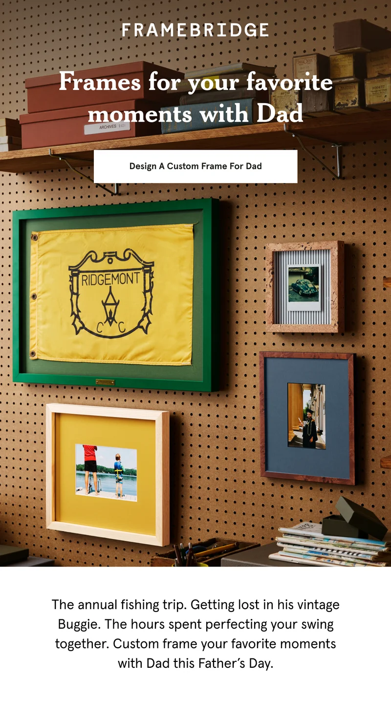 Design A Custom Frame For Dad