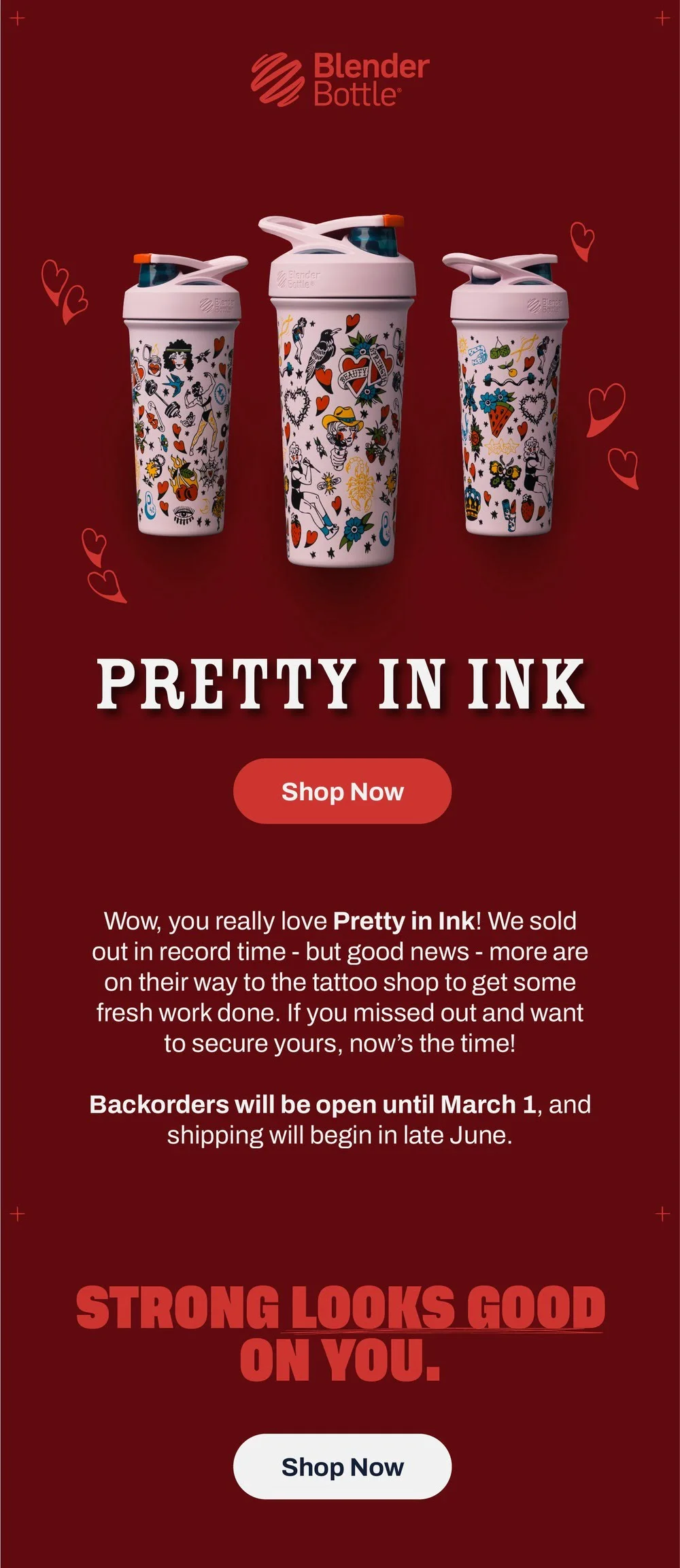'Pretty in Ink' is available for Backstock - Shop Now