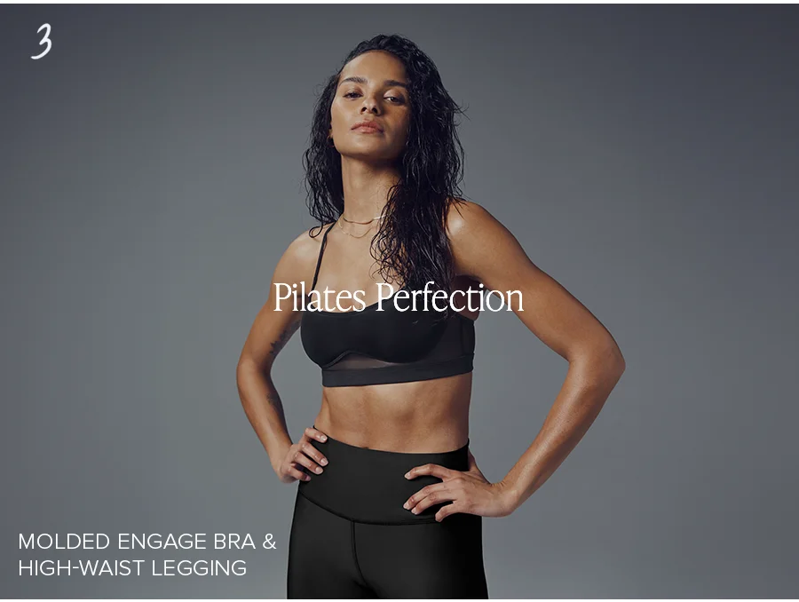 PILATES PREFECTION AIRLIFT HIGH WAIST LEGING & AIRLIFT MOLDED ENGAGE