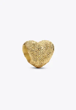 Textured Heart Mini Charm