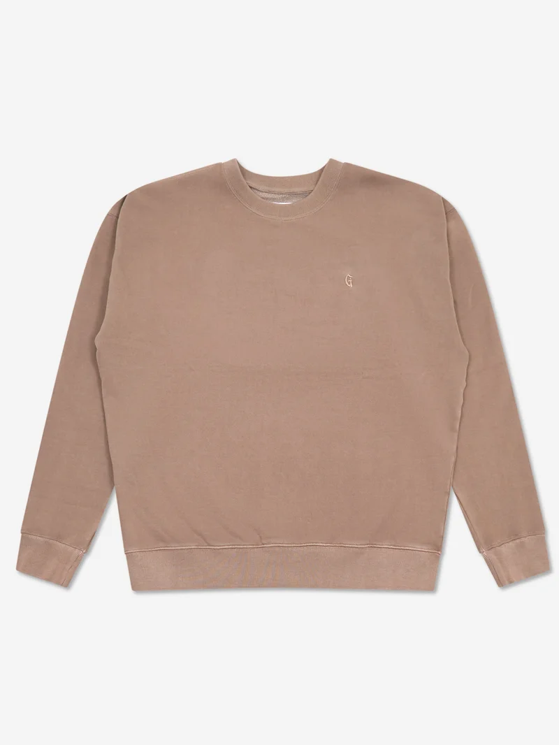 Image of Goodhood Worldwide Overdyed Sweatshirt - Washed Brown