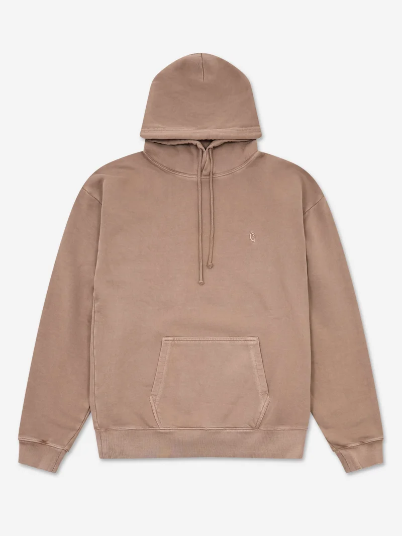 Image of Goodhood Worldwide Overdyed G Hoodie - Washed Brown