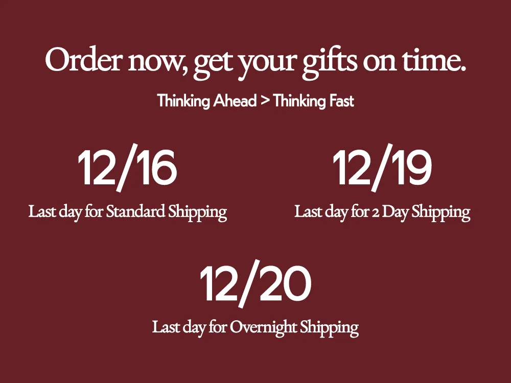 Holiday Shipping Cutoffs 2024