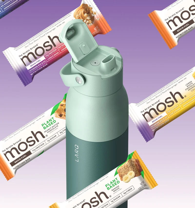 MOSH bars and Swig Top Bottle