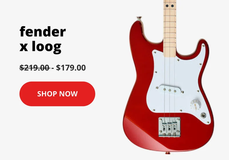 fender x loog $179 - shop now