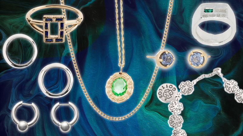 Image may contain: Accessories, Jewelry, Necklace, Gemstone, Cup, and Pendant