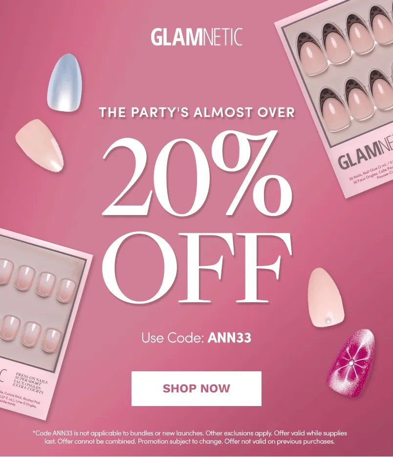 The Party's Almost Over, Shop 20% Off with the code ANN33