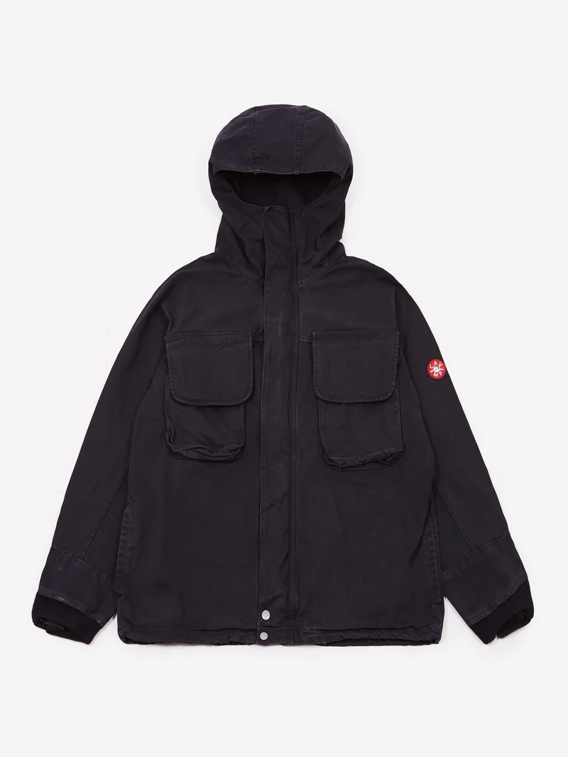 Image of C.E Cav Empt Overdye Hood Zip Jacket - Charcoal