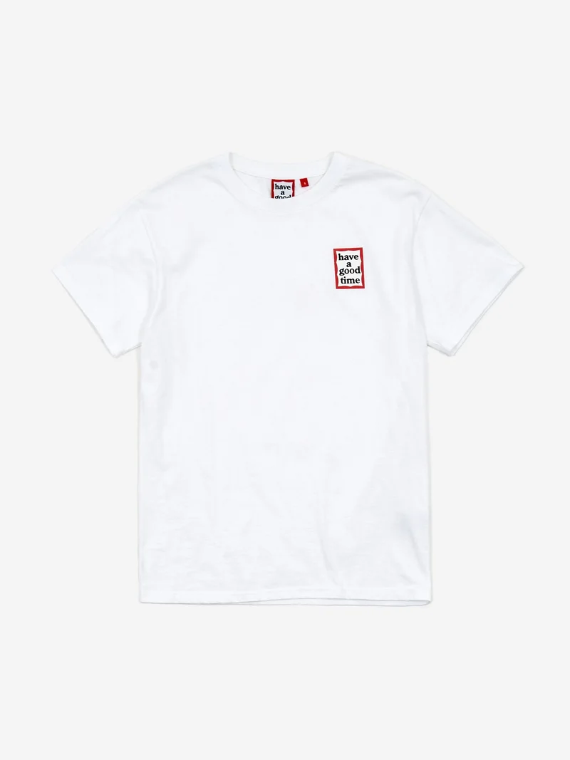 Image of Have A Good Time Mini Frame Short Sleeve T-Shirt - White