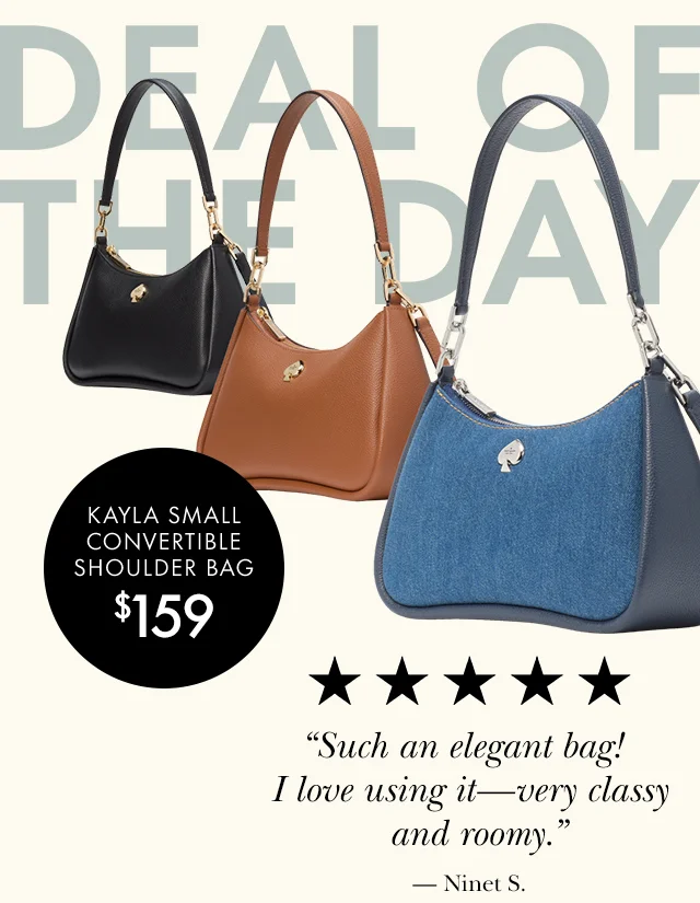 KAYLA SMALL CONVERTIBLE SHOULDER BAG