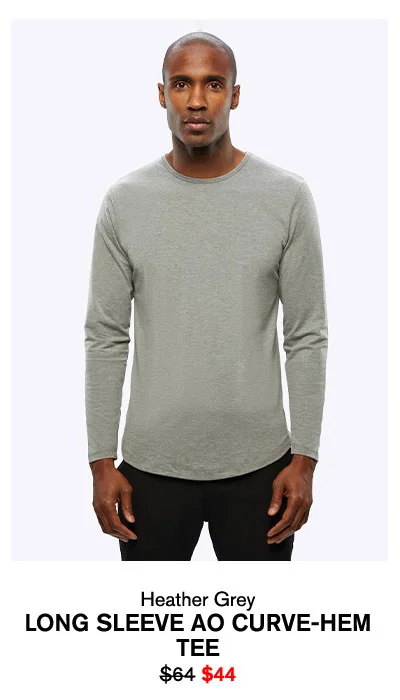 AO Long Sleeve Curve-Hem Tee
