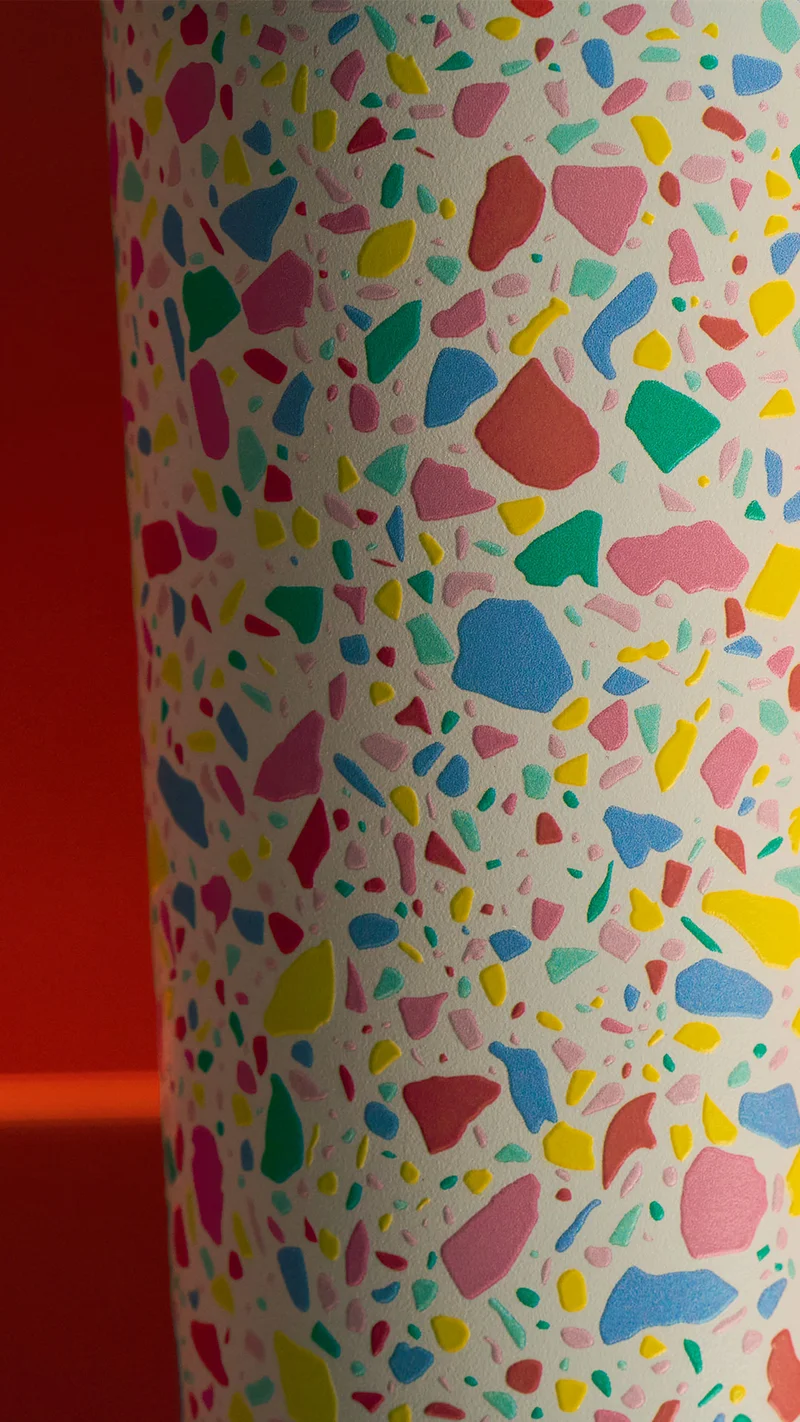Close up view of the new bottle