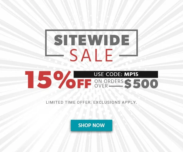 Sitewide Sale 15% Off On Orders Over $500 Use Code: discount code Limited Time Offer Exclusions Apply Shop Now