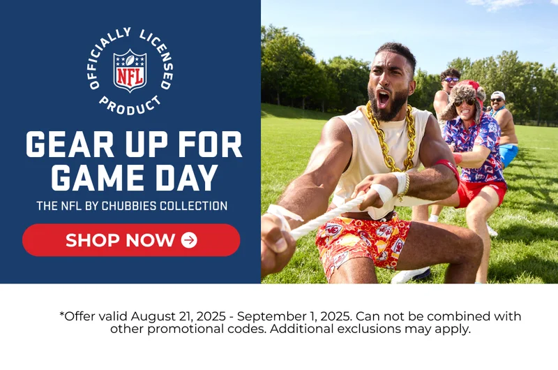 GEAR UP FOR GAME DAY: Shop The NFL By Chubbies Collection