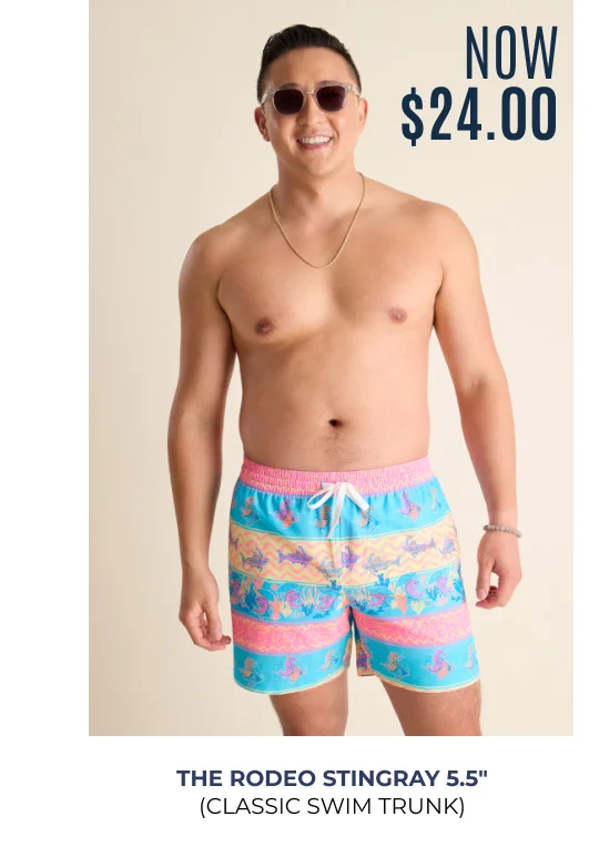 Classic Swim Trunk: The Rodeo Stingrays 5.5" NOW $24