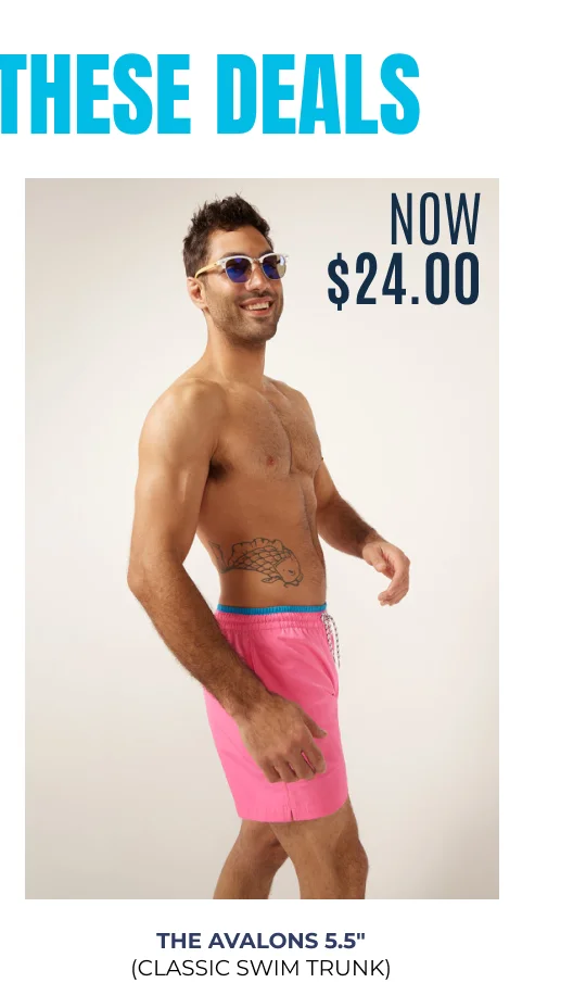 Classic Swim Trunk: The Avalons 5.5" NOW $24