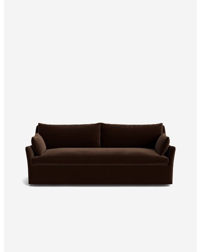 Portola Slipcover Sofa - Mahogany Classic Velvet / 84"W