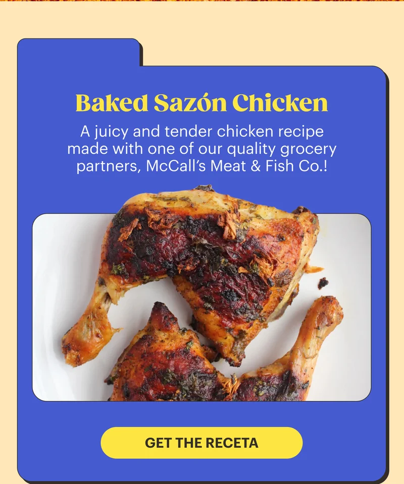 Baked Sazon Chicken