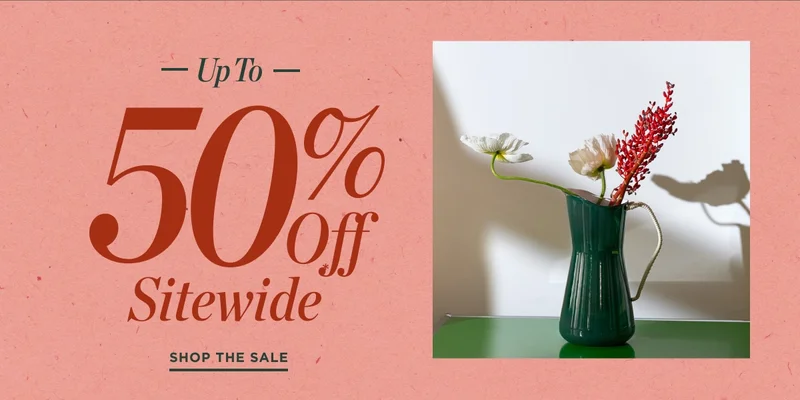 Up to 50% Off Sitewide