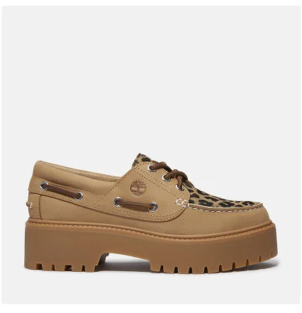 Women's Stone Street Platform Boat Shoe Women's Stone Street Platform Boat Shoe