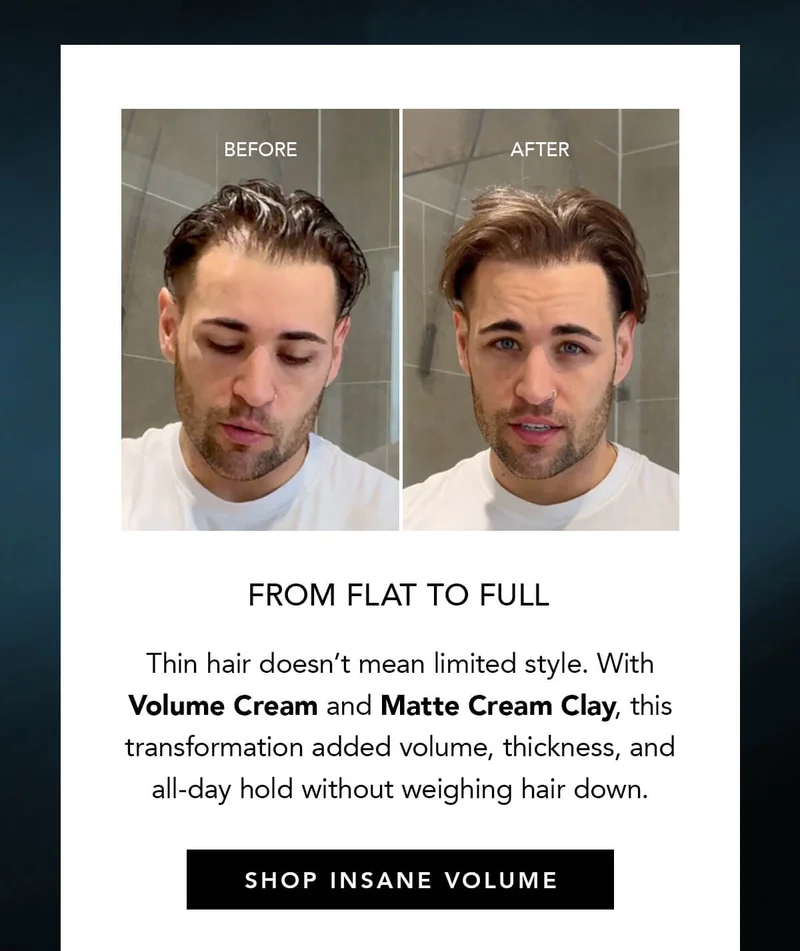 From Flat to Full (Try Hair Volume & Thickening System)