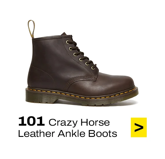 101 Crazy Horse Leather Ankle Boots