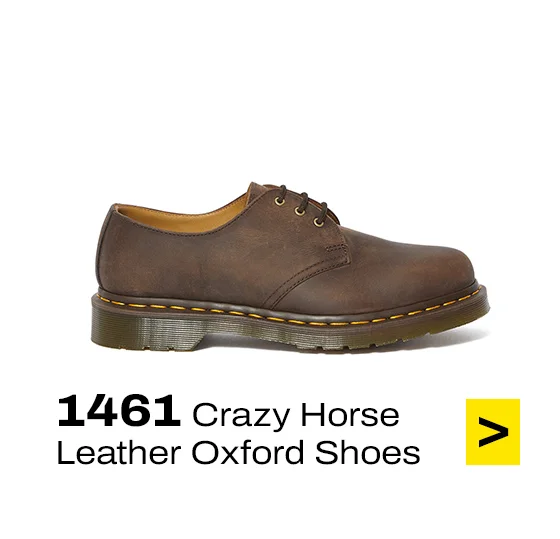 1461 Crazy Horse Leather Oxford Shoes