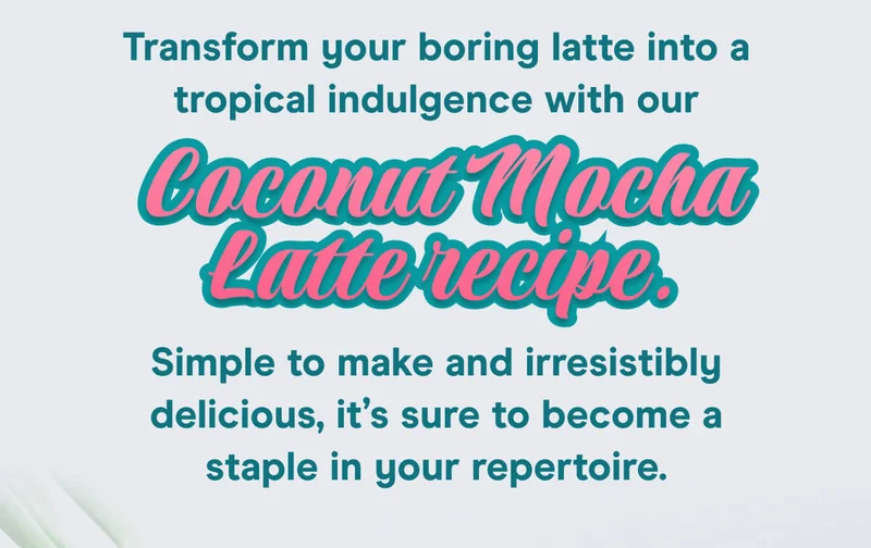Transform your boring latte into a tropical indulgence with our Coconut Mocha Latte recipe. Simple to make and irresistibly delicious, it’s sure to become a staple in your repertoire.