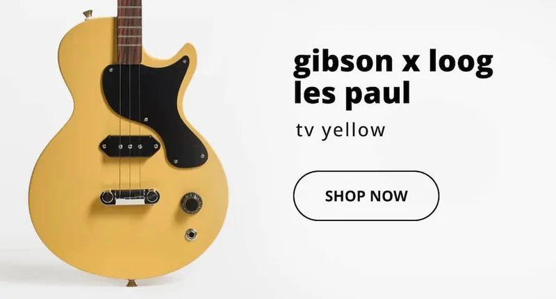 gibson x loog les paul - tv yellow