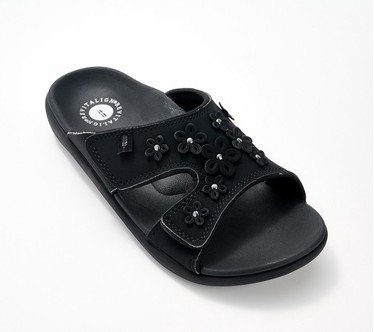 Revitalign Orthotic Floral Slide Sandals - Kholo Hamptons