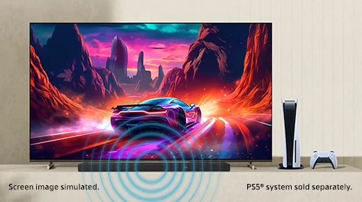 Variable Refresh Rate (VRR) and Auto Low Latency Mode (ALLM) help create an optimal audio experience.