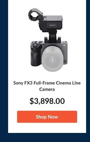 Sony FX3 Full-Frame Cinema Line Camera