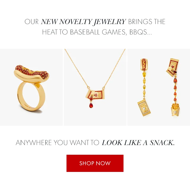 Our New Novelty Jewelry Brings The Heat To Baseball Games, BBQS... Anywhere You Want To Look Like A Snack.