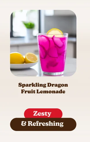 Sparkling Dragon  Fruit Lemonade