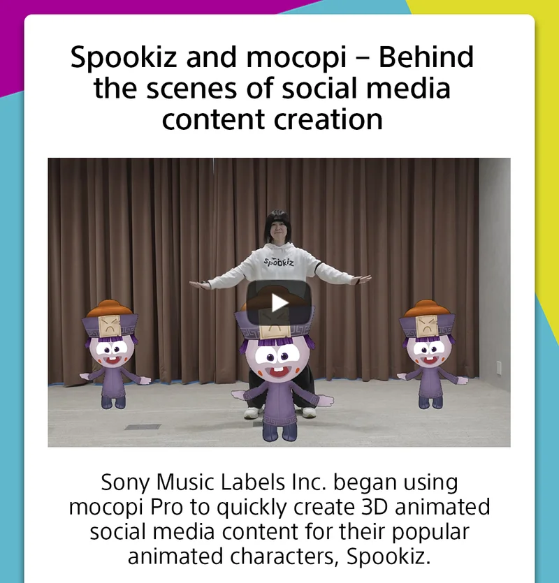 Spookiz and mocopi - Behind the scenes of social media content creation