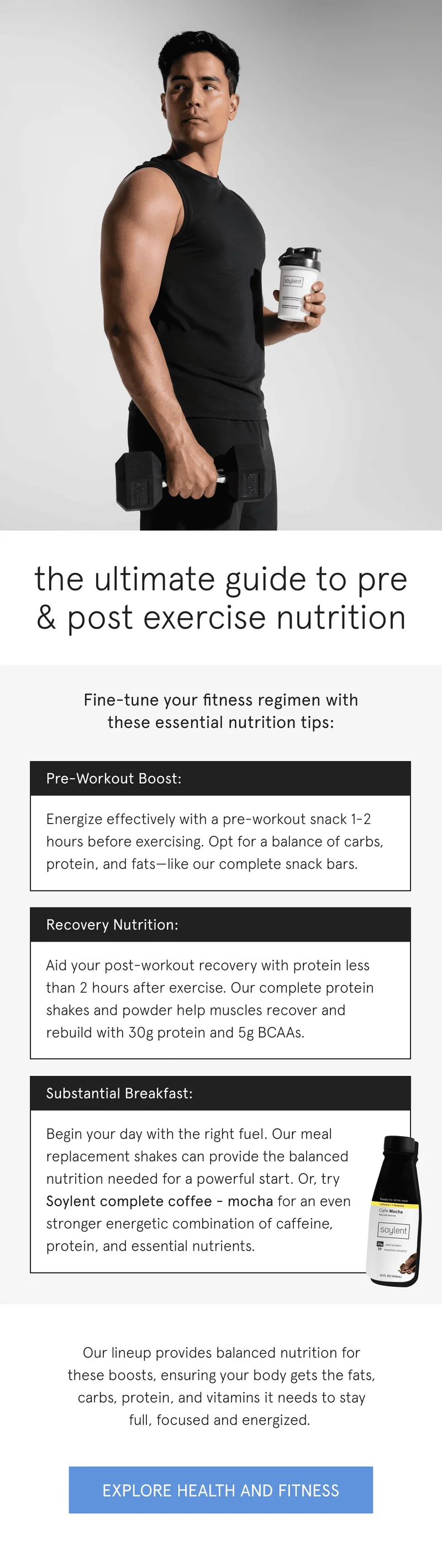 the ultimate guide to pre and post exercise nutrition