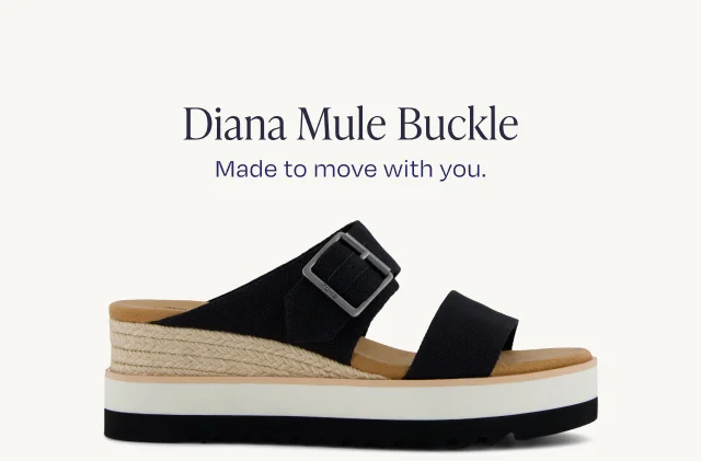 Diana Mule Buckle Wedge Sandal - Image