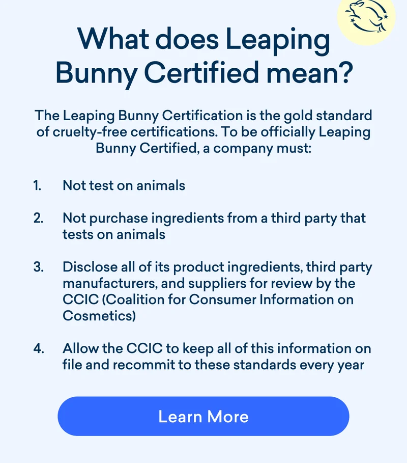 Learn about Leaping Bunny Certification