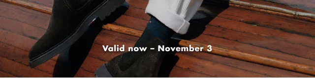 Valid now - November 3