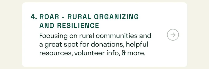 Roar - Rural organizing and resilience.