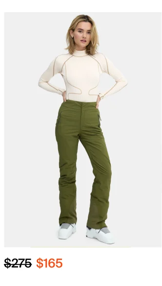 Alessandra Pant in Olive