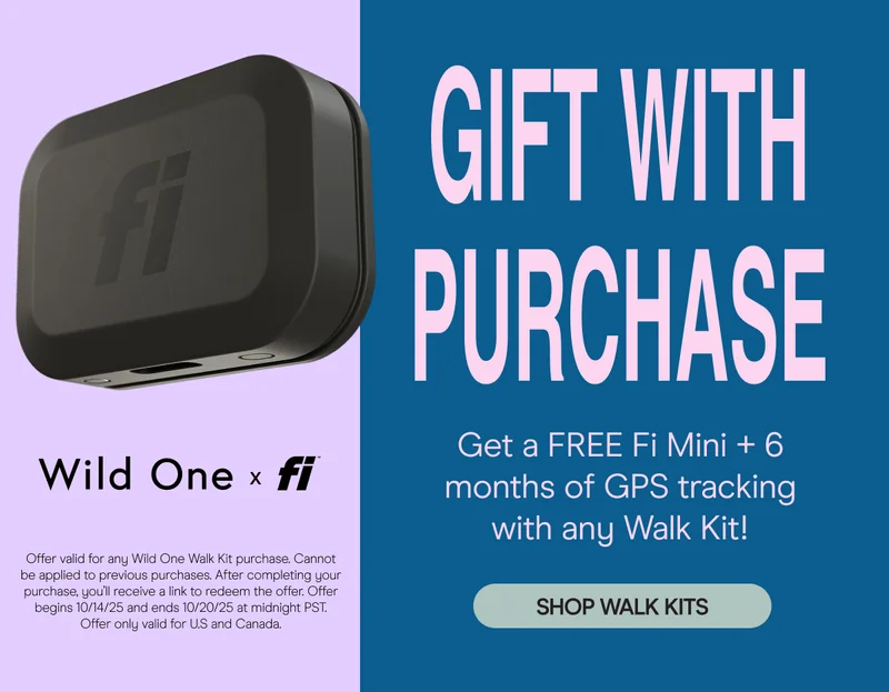 Get a FREE Fi Mini + 6 months of GPS tracking with any Walk Kit! SHOP WALK KITS