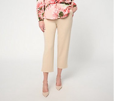BEAUTIFUL by Lawrence Zarian Petite Silky Ponte Crop Pant