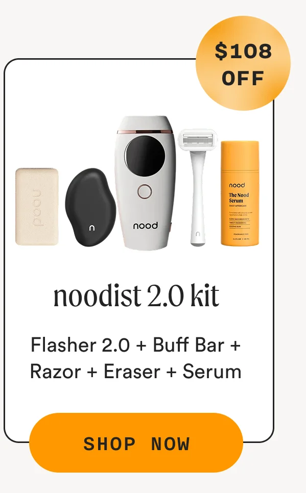 Noodist 2.0 Kit ($108 OFF) - Flasher 2.0 + Buff Bar + Razor + Eraser + Serum - SHOP NOW
