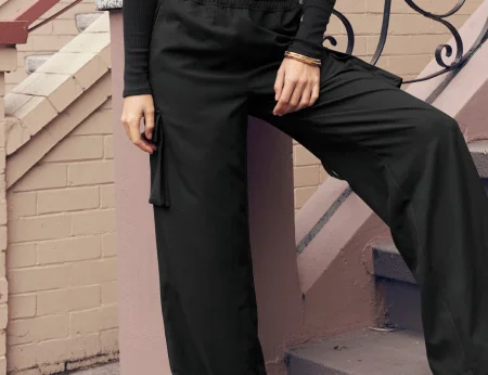 City Chic Wide Leg Cargo Pant