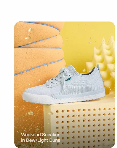 Weekend Sneaker in Dew/Light Dune/Dune/Flash
