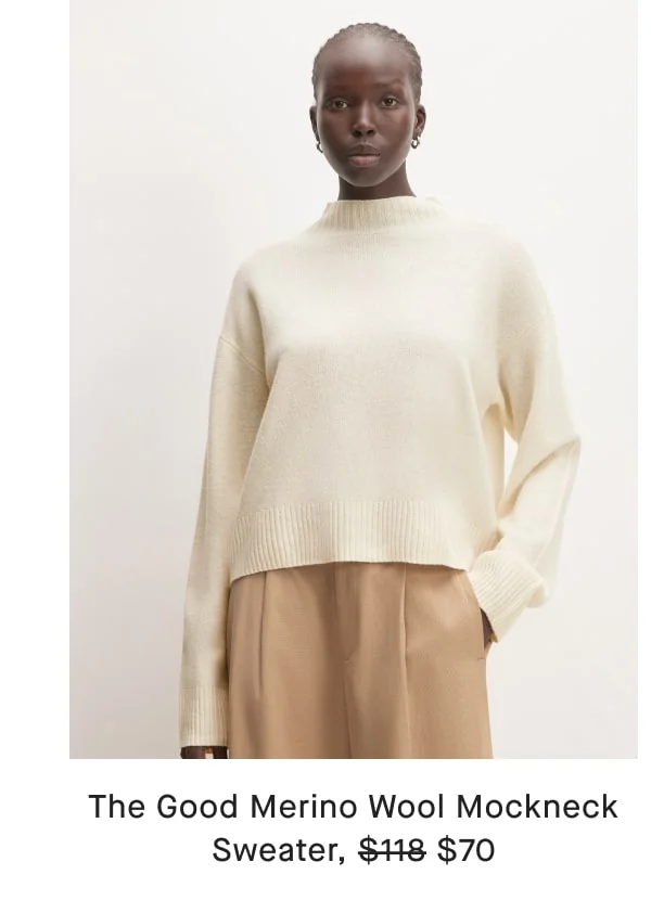 [image]The Good Merino Wool Mockneck Sweater
